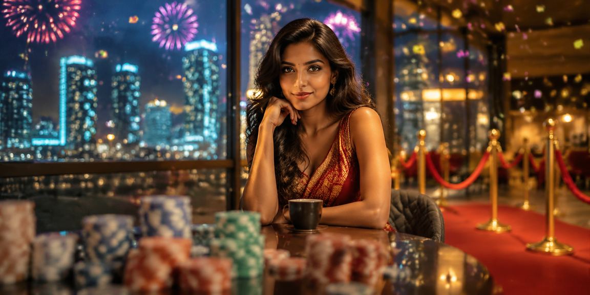 Indian model playing Andar Bahar game