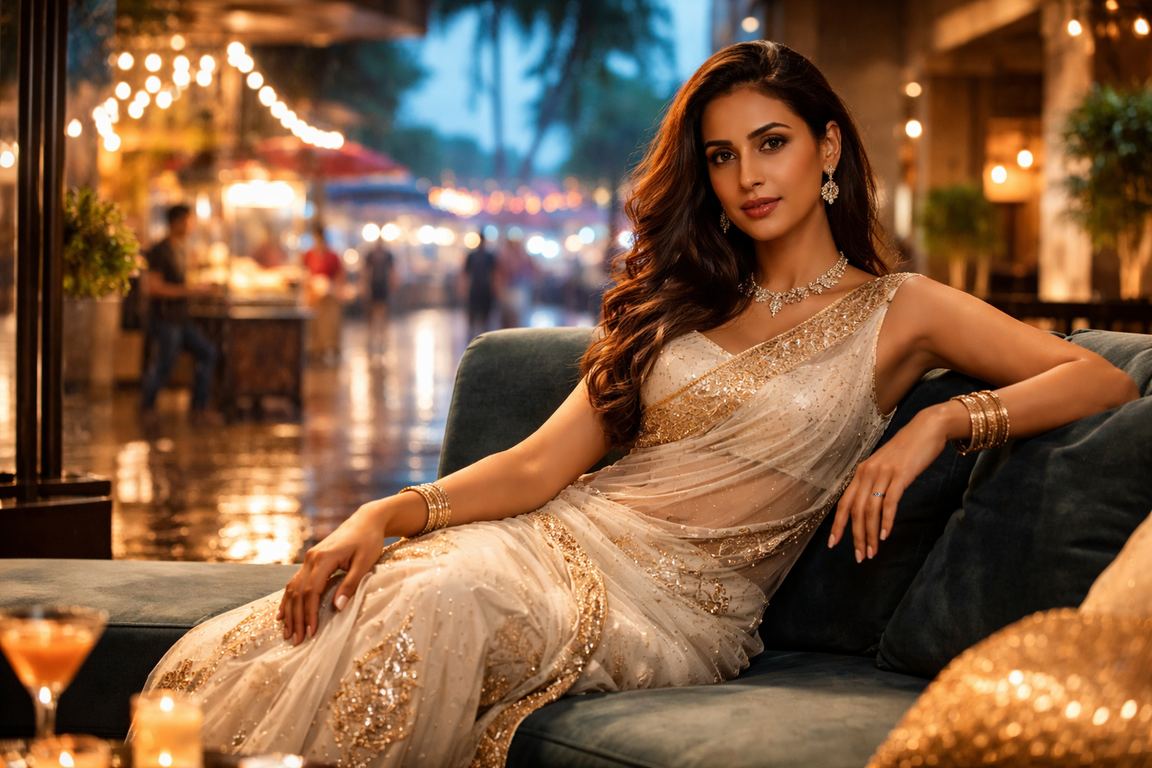 Mumbai women enjoying entertainment and sports betting on mobile devices